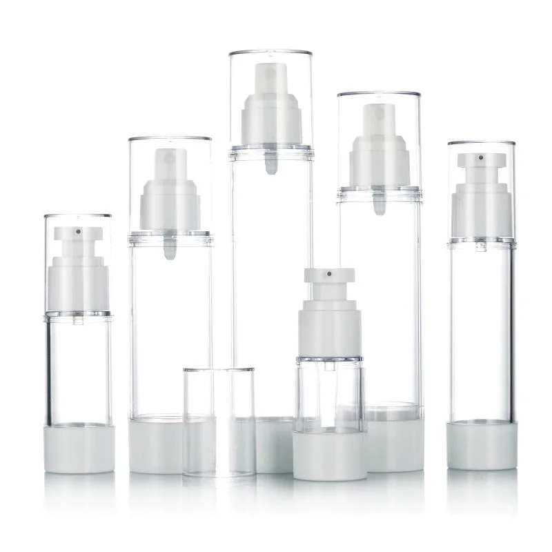 15ml 30ml 50ml Airless Pump Cosmetic Foundation Bottle Packaging Cosmetic Vacuum Bottle Spray Bottle for Lotion Serum Sunscreen